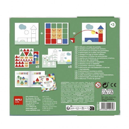 STICKERS BOX GEOMETRIC VILLAGES