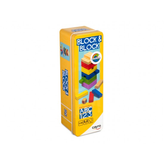 WOODEN BLOCK & BLOCK IN METAL BOX / TRAVEL EDITION