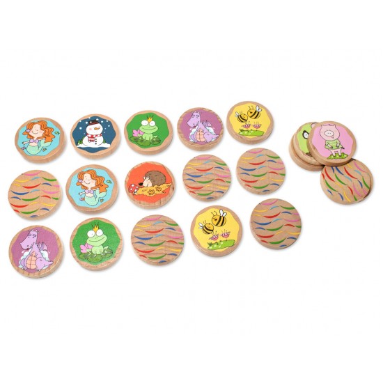 PAR & PAR - WOODEN MEMORY GAME 