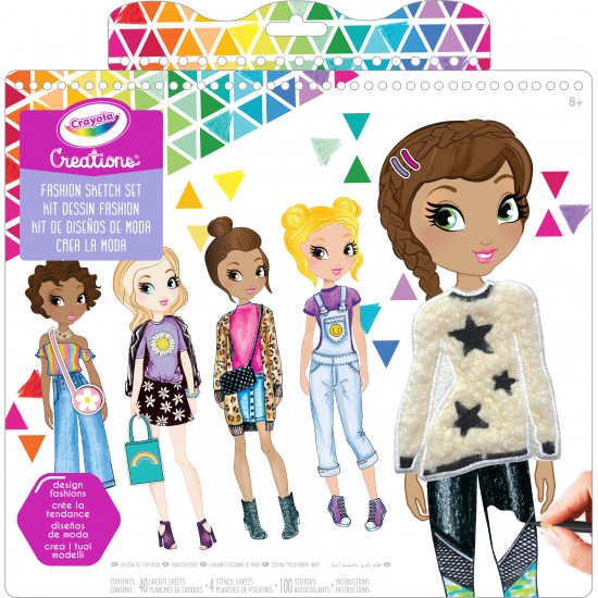 CRAYOLA CREATIONS FASHION SKETCH SET