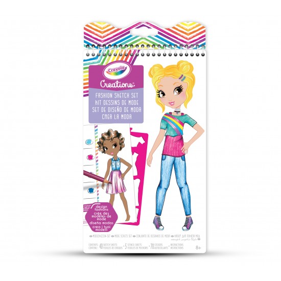 CRAYOLA CREATIONS COMPACT FASHION SKETCH PORTFOLIO