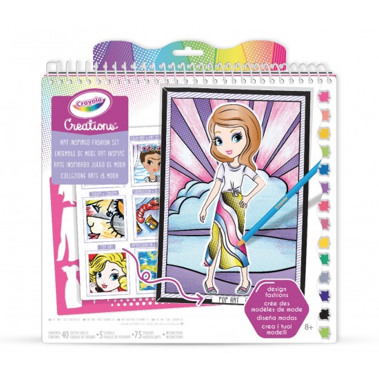 CRAYOLA CREATIONS ART HISTORY FASHION SKETCH PORTFOLIO