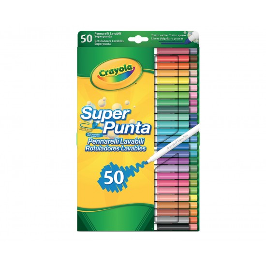 50 SUPERTIPS WASHABLE MARKERS