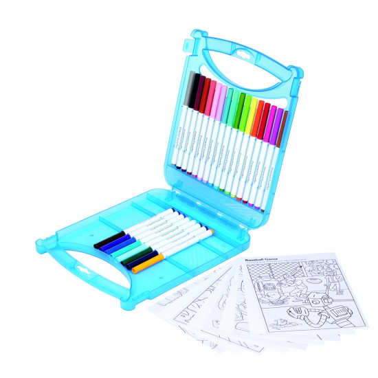 CREATE & COLOR SUPERTIPS WASHABLE MARKERS AND PAPER 