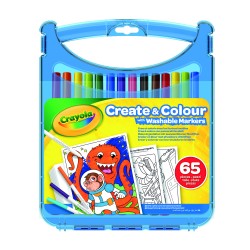 CREATE & COLOR SUPERTIPS WASHABLE MARKERS AND PAPER 