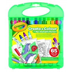 CREATE & COLOR MINI WASHABLE MARKERS AND PAPER 