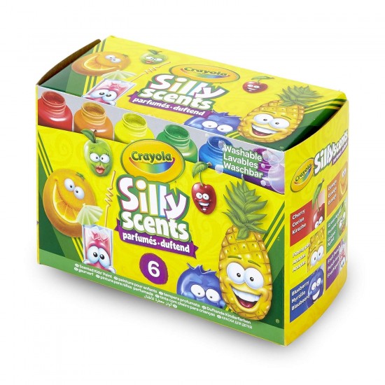 6 SILLY SCENTS WASHABLE PAINTS
