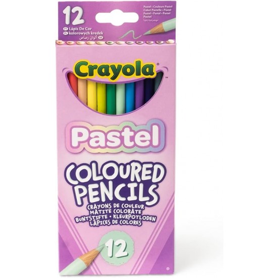 12 COLOURED PENCILS - PASTEL EDITION