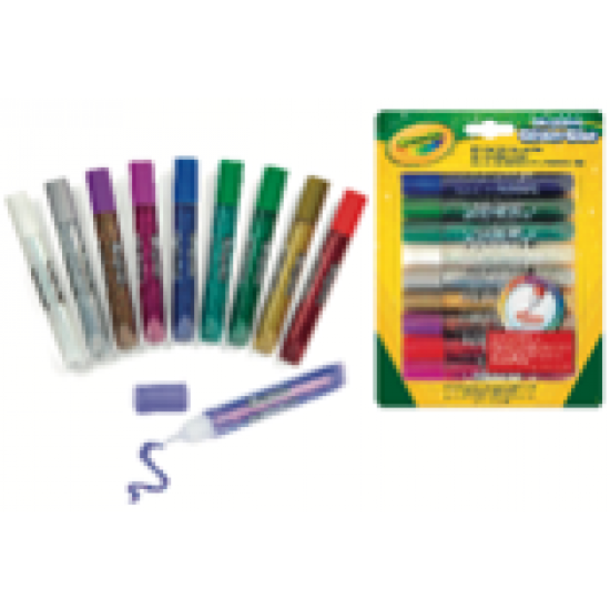 9 WASHABLE GLITTER GLUE