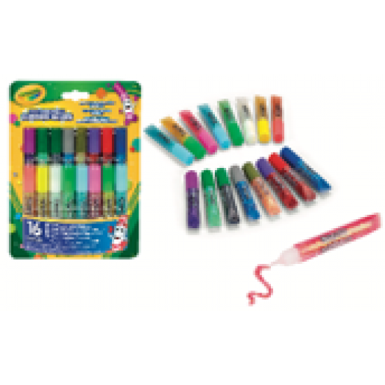 16 Washable Mini Glitter Glue