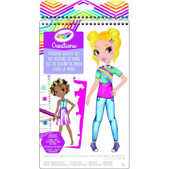 CRAYOLA CREATIONS COMPACT FASHION SKETCH PORTFOLIO