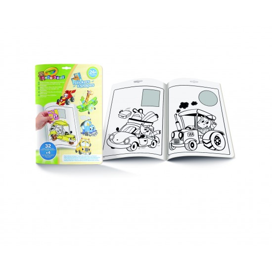 MINI KIDS WHIMSICAL VEHICLES SHAPES & STICKERS ALBUM