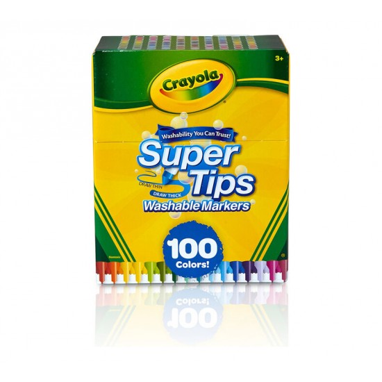 100 SUPERTIPS WASHABLE MARKERS