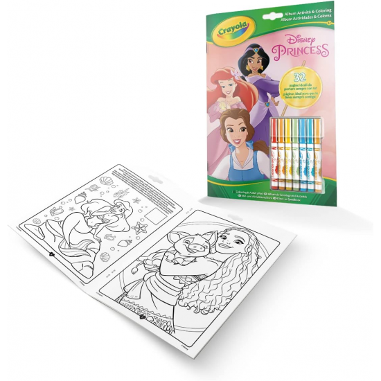 COLOR & ACTIVITY PAD, DISNEY PRINCESS