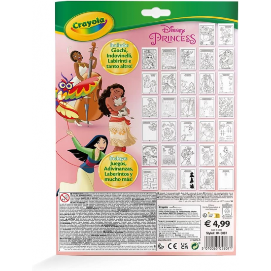 COLOR & ACTIVITY PAD, DISNEY PRINCESS