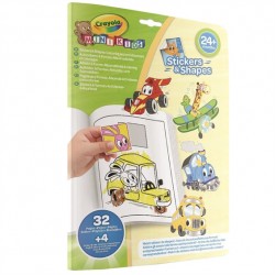 MINI KIDS WHIMSICAL VEHICLES SHAPES & STICKERS ALBUM