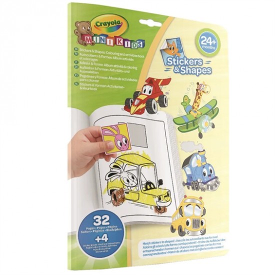 MINI KIDS WHIMSICAL VEHICLES SHAPES & STICKERS ALBUM