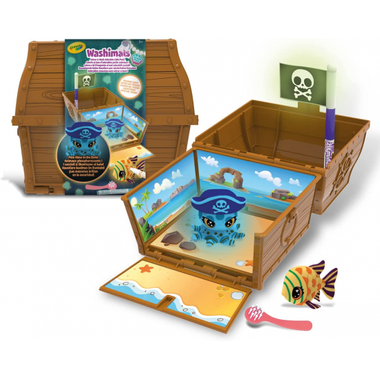 WASHIMALS GLOW OCEAN PETS - TREASURE CHEST