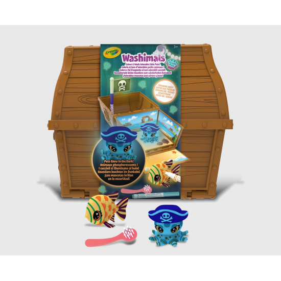 WASHIMALS GLOW OCEAN PETS - TREASURE CHEST