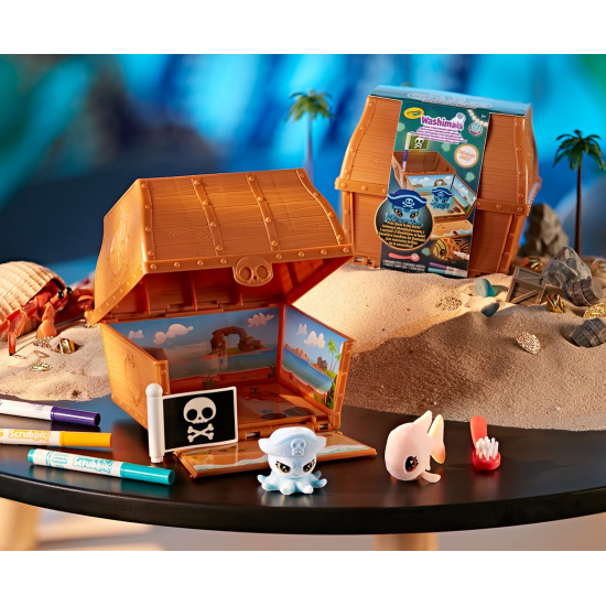 WASHIMALS GLOW OCEAN PETS - TREASURE CHEST