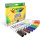 12 WASHABLE MARKERS BROADLINE 
