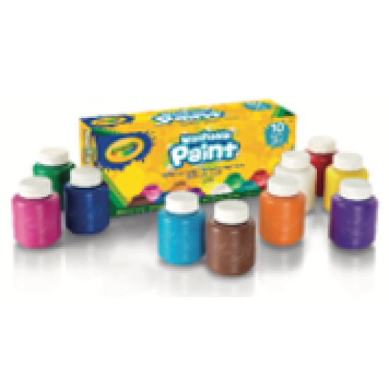 10 WASHABLE PAINT BOTTLES 59 ML