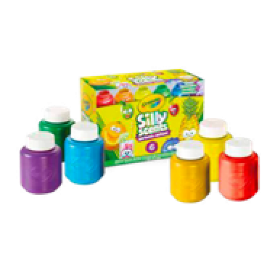 6 SILLY SCENTS WASHABLE PAINTS