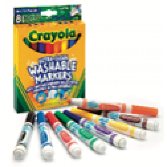 8 ULTRA CLEAN WASHABLE BROADLINE MARKERS