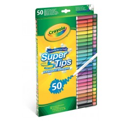 50 SUPERTIPS WASHABLE MARKERS