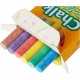 12 ANTI-DUST COLOURED CHALKS