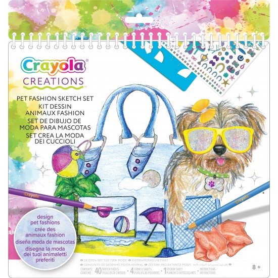 CRAYOLA CREATIONS PETS FASHION SKETCH SET