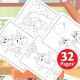 COLOR & STICKER PAD, BLUEY