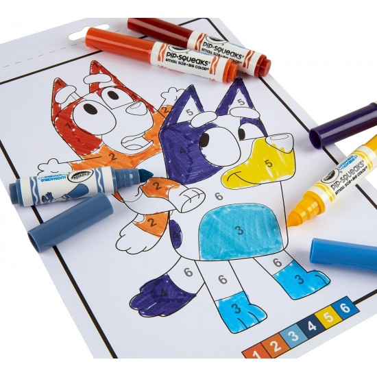 COLOR BY NUMBER PAD, BLUEY