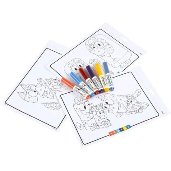 COLOR BY NUMBER PAD, BLUEY