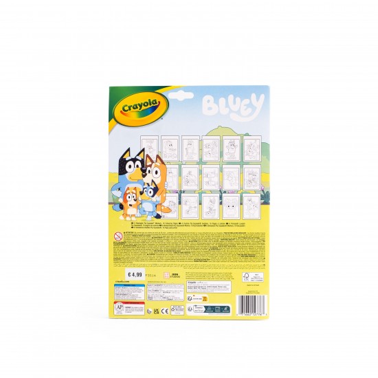 COLOR BY NUMBER PAD, BLUEY