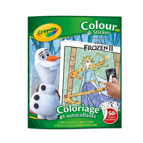FROZEN 2 - COLOUR & STICKER BOOK