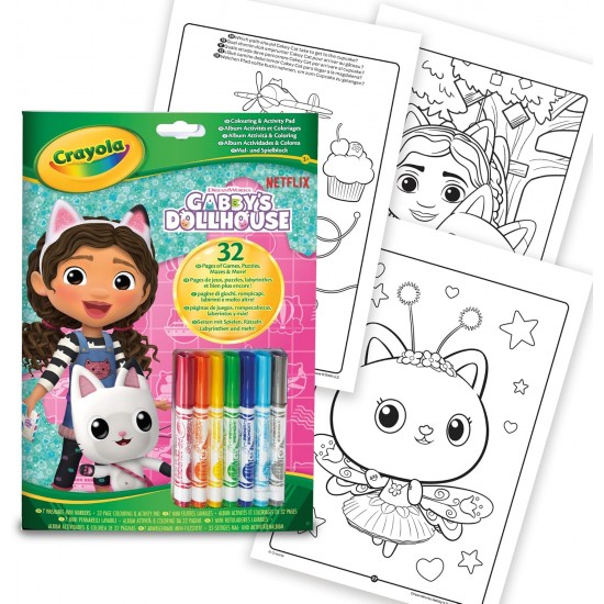 COLOR & ACTIVITY PAD, GABBY'S DOLLHOUSE