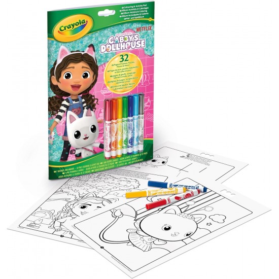 COLOR & ACTIVITY PAD, GABBY'S DOLLHOUSE