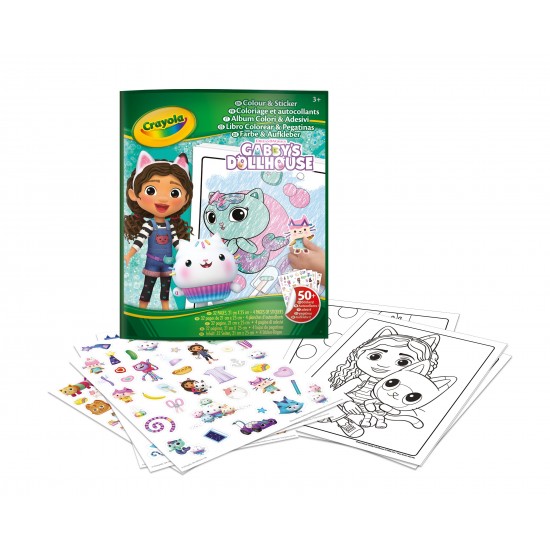 COLOR & STICKER - GABBY'S DOLLHOUSE