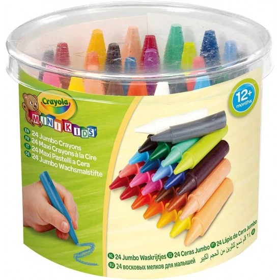 24 MINI KIDS JUMBO CRAYONS
