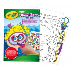 COLOR & STICKER, FUNNY FACES PEOPLE / FUNNY FACES ANIMALS 