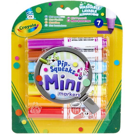 7 PIPSQUEAKS WASHABLE MARKERS