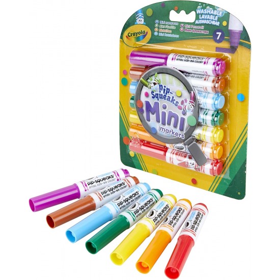 7 PIPSQUEAKS WASHABLE MARKERS