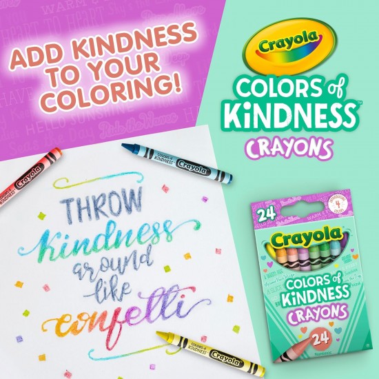 COLOURS OF KINDNESS - 24 CRAYONS