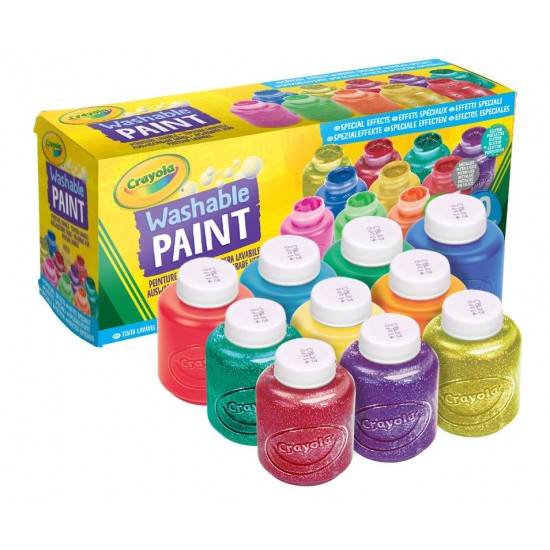 10 WASHABLE PAINT BOTTLES - SPECIAL EFFECTS