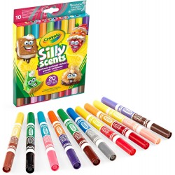 SILLY SCENTS - 10 BROAD LINE DUAL-ENDED WASHABLE MARKERS