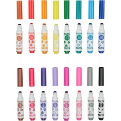 16 MINI WASHABLE STAMPER MARKERS