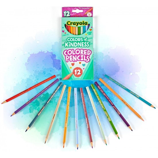 COLOURS OF KINDNESS - 12 COLOURED PENCILS