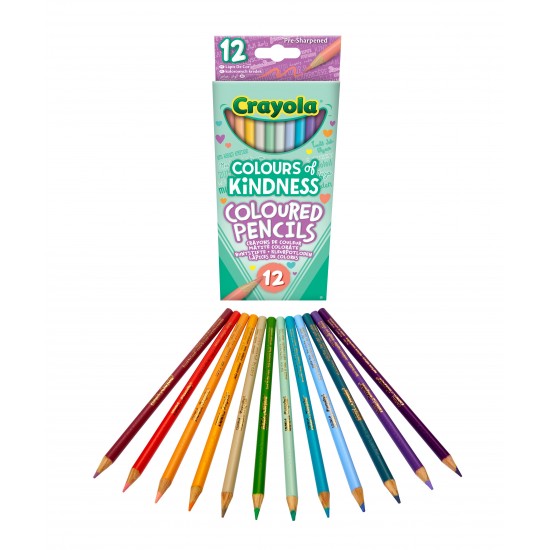 COLOURS OF KINDNESS - 12 COLOURED PENCILS