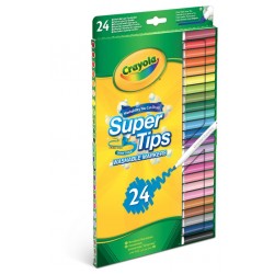 24 SUPERTIPS WASHABLE MARKERS 